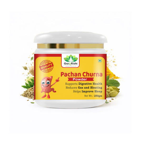 Gargrishi Ayurveda's Pachan Churna | 250g – Powerful Ayurvedic Digestive Remedy for Gas, Bloating, Acidity & Constipation | Natural Herbal Formula for Gut Health, Better Digestion & Restful Sleep