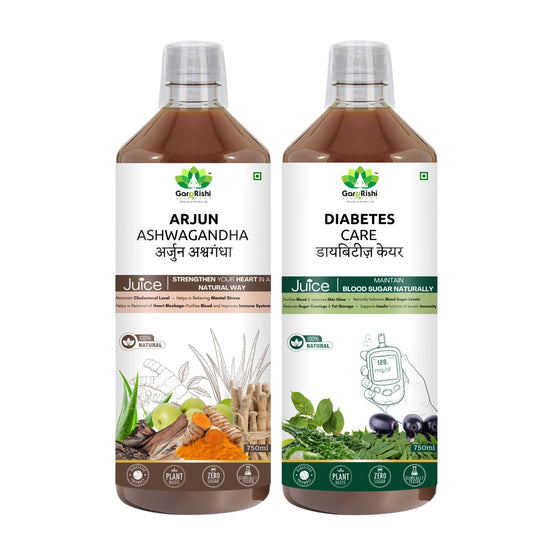 Arjuna Ashwagandha & Diabetes Care Juice Combo (750ml + 750ml)