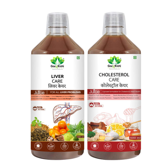 Cholesterol Care & Liver Care Juice Combo (500ml + 500ml)