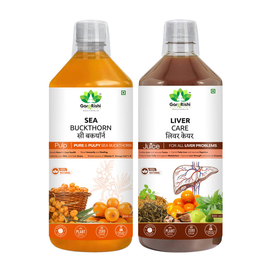 Sea Buckthorn Pulp & Liver Care Juice Combo (500ml + 500ml)