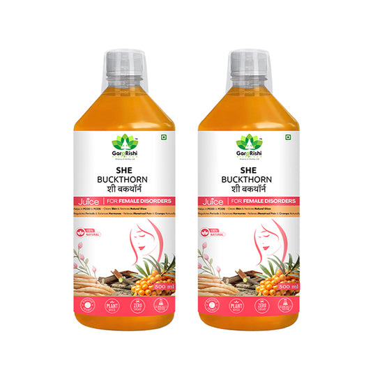 She Buckthorn Juice – Natural Support for PCOD, PCOS & Regular Period Cycle