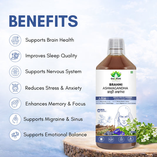Brahmi Ashwagandha Juice – Ayurvedic Support for Mental Wellness