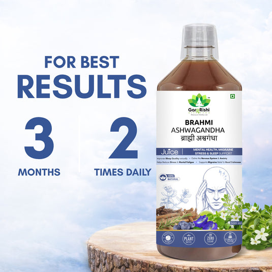 Brahmi Ashwagandha Juice – Ayurvedic Support for Mental Wellness
