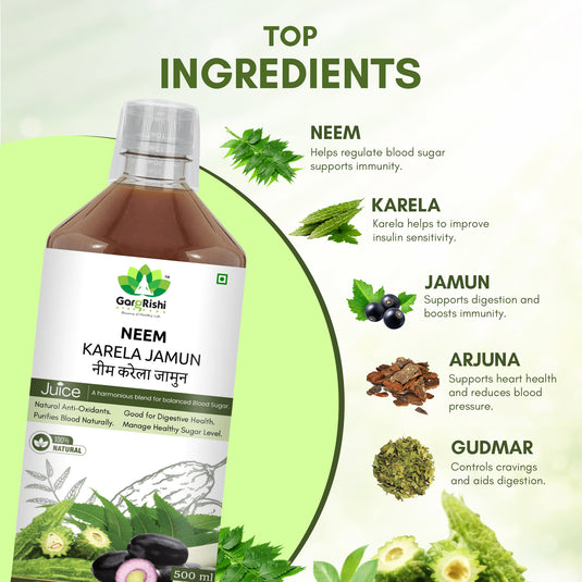 Neem Karela Jamun Juice – Healthy Blood Sugar Levels & Boost Immunity