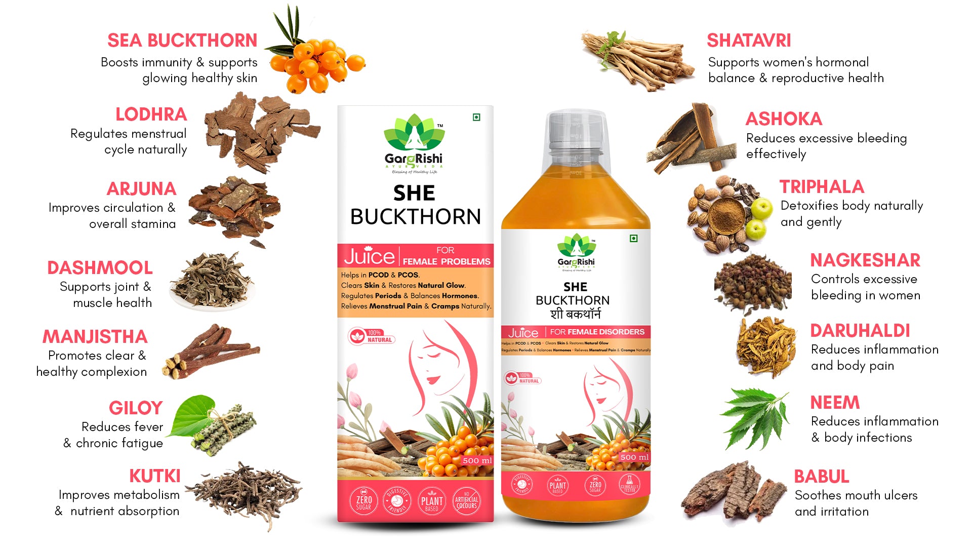Free Hair Don Capsules with She Buckthorn Juice for Women – Complete Skin, Hair & Hormone Support