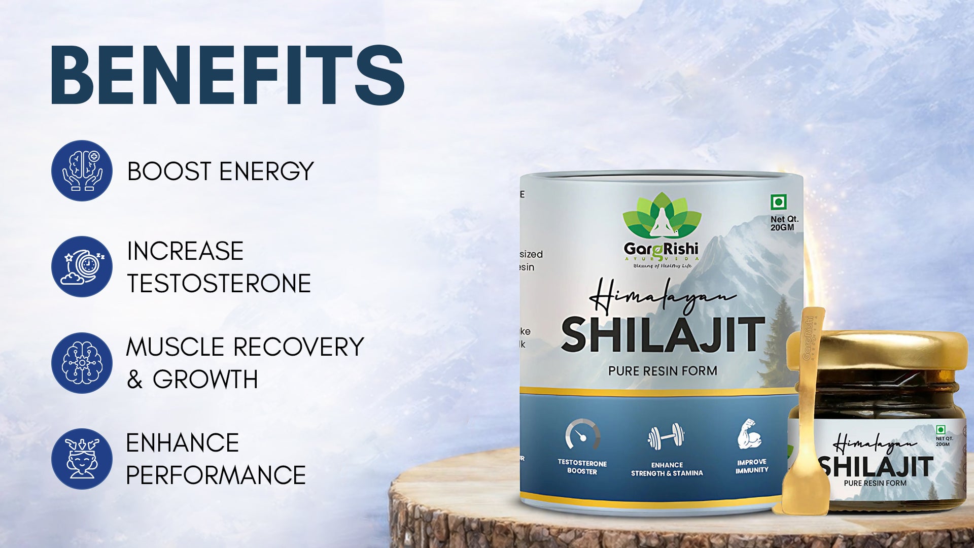 Himalayan Shilajit Resin | Stamina, Vigour, Vitality & Energy Booster