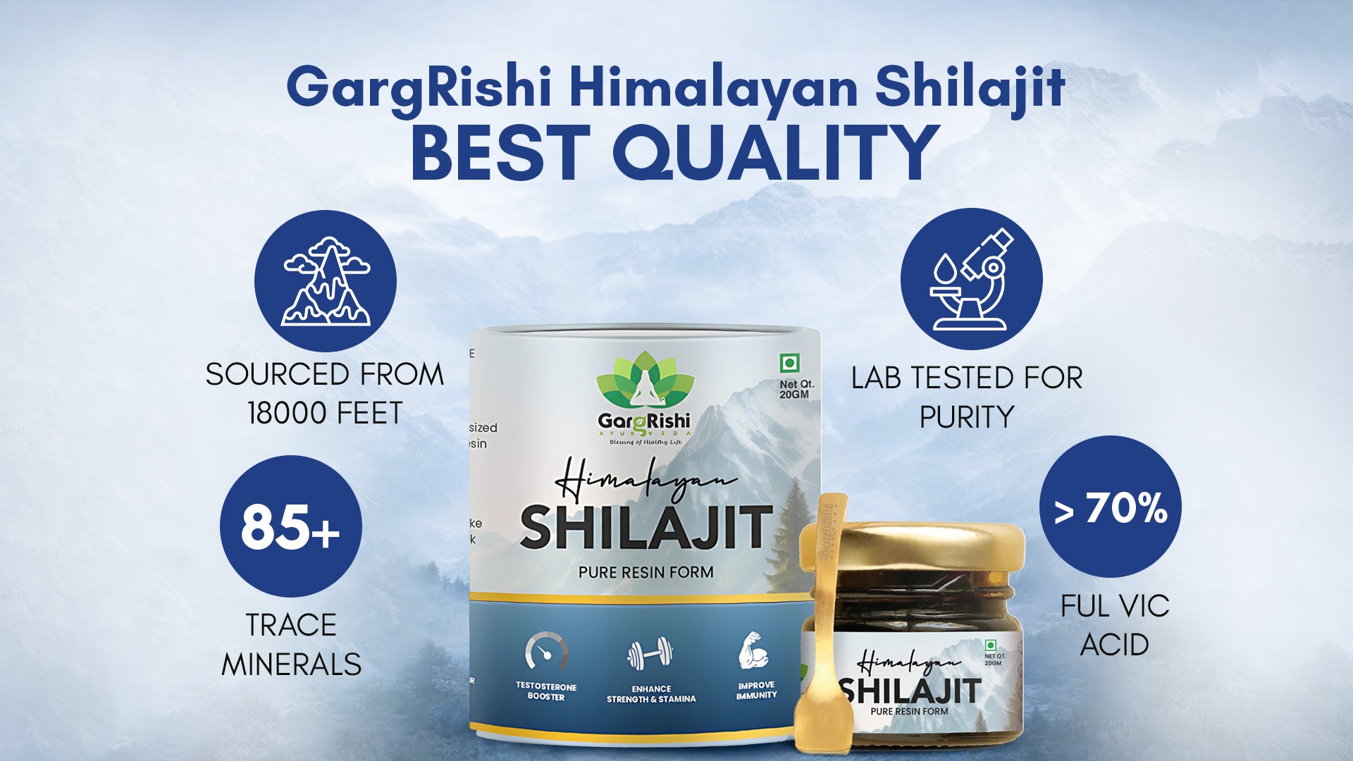 Buy 1 Get 2 FREE Himalayan Shilajit Resin – Pure Strength & Energy Combo