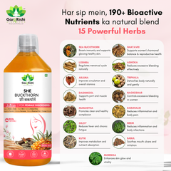 She Buckthorn Juice – Natural Support for PCOD, PCOS & Regular Period Cycle
