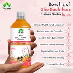 She Buckthorn Juice – Natural Support for PCOD, PCOS & Regular Period Cycle