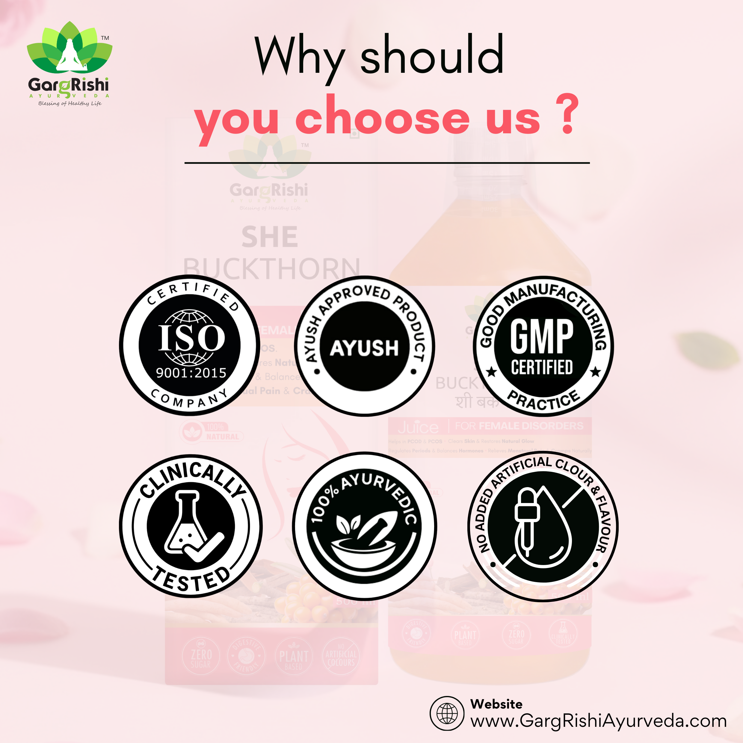 She Buckthorn Juice – Natural Support for PCOD, PCOS & Regular Period Cycle