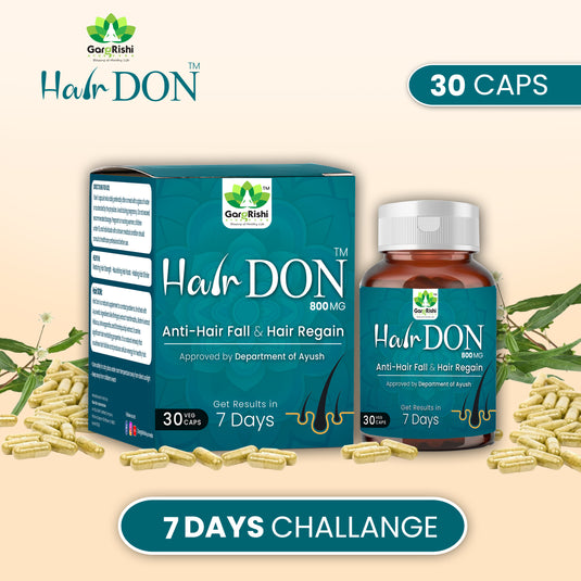Hair DON I Anti Hair Fall & Hair Regain Ayurvedic Capsule I NO SIDE EFFECT I 100% AYURVEDIC I