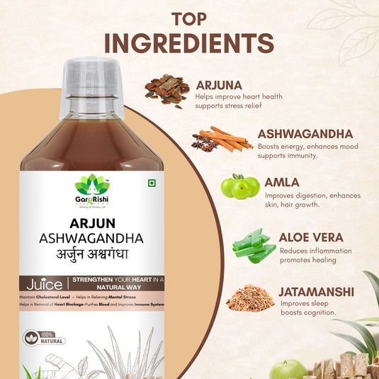 Arjuna Ashwagandha & Liver Care Juice Combo (500ml + 500ml)
