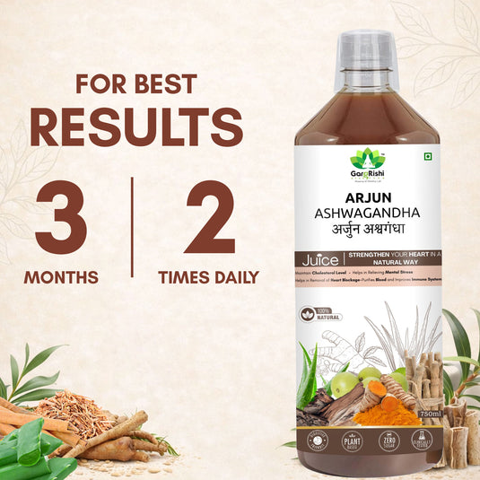 Arjun Ashwagandha Juice  – Complete Ayurvedic Solution for Heart Health & Cholesterol!