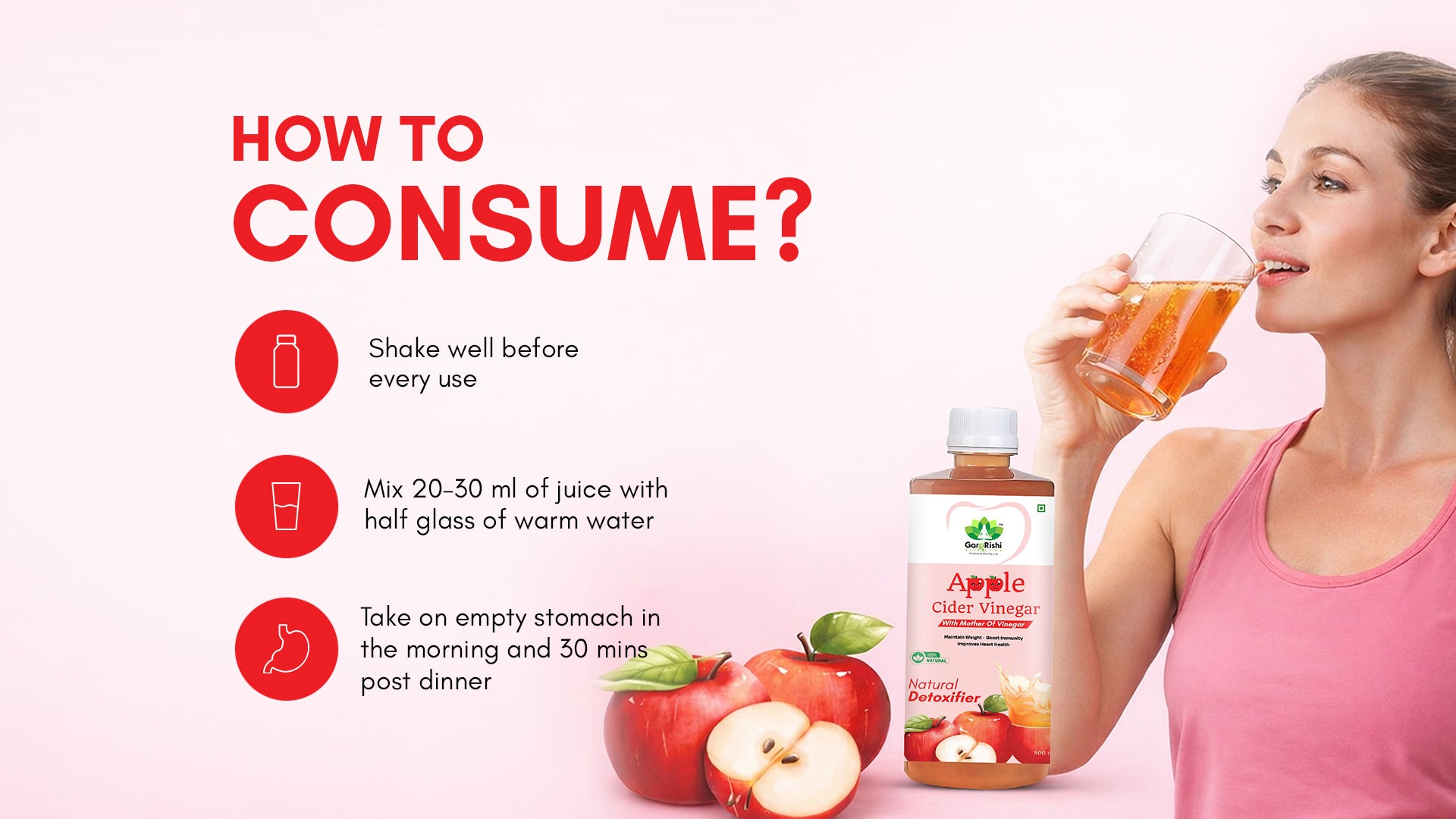 Apple Cider Vinegar – Raw, Unfiltered & with the Mother Banner 2