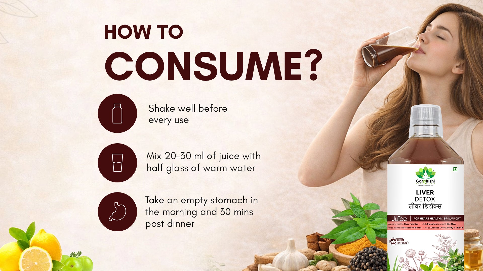 Liver Detox Juice – Ayurvedic Support for Liver Health & Cleansing Banner 3