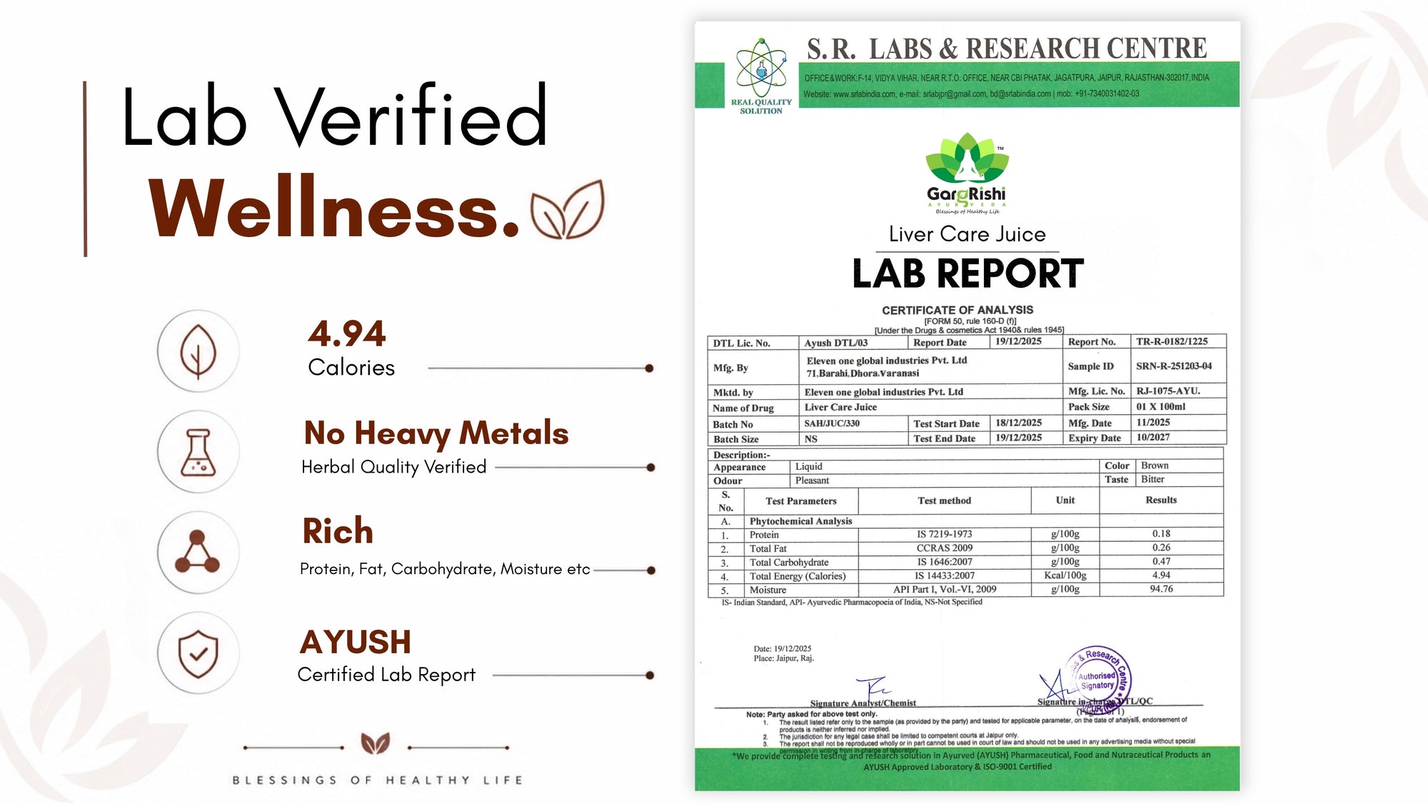 Liver Care Juice – Complete Ayurvedic Detox & Liver Wellness Support Banner 4