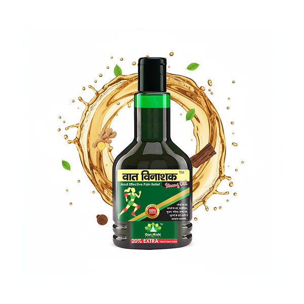 Vat Vinashak Strong Pack (30Tabs+120ML Strong Oil) Relief From Joint & Muscle Pain, Gathiya, Sciatica, Swelling