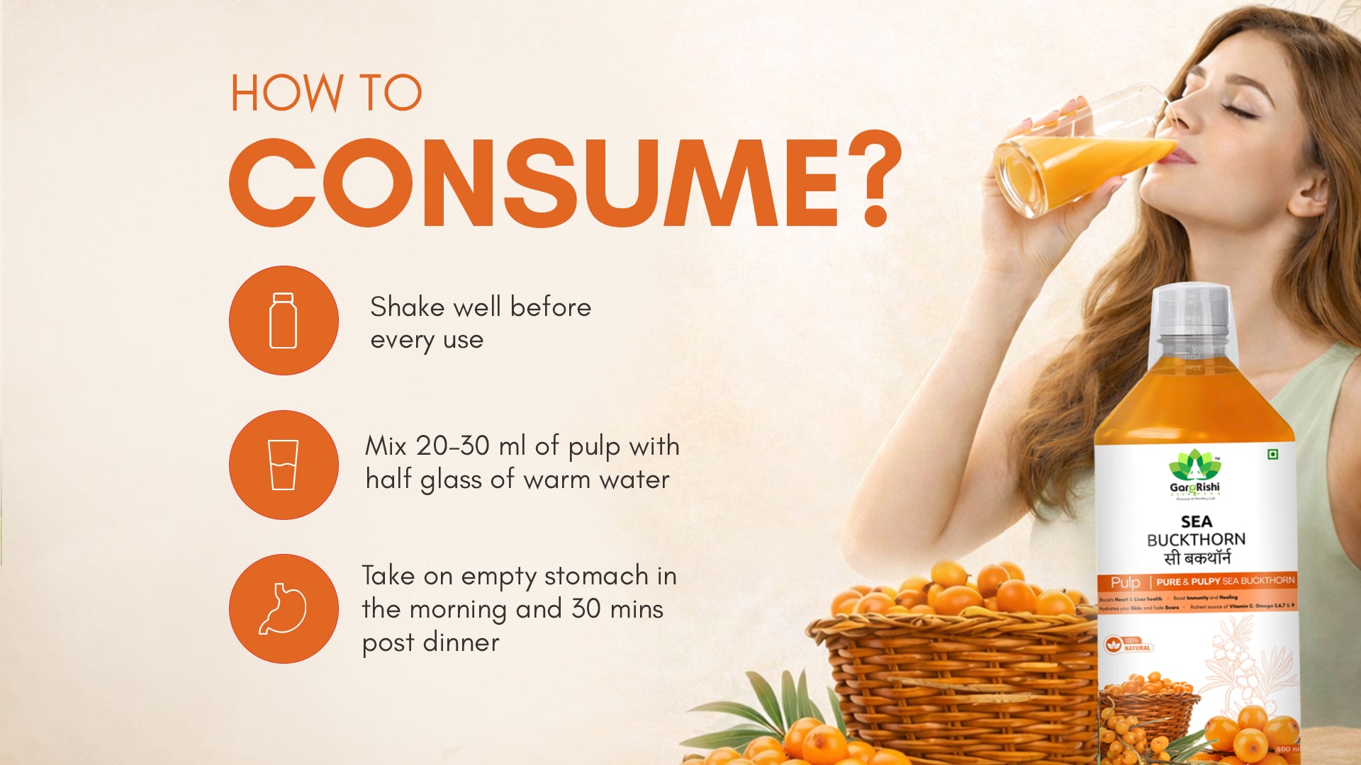 Sea Buckthorn Pulp – Complete Antioxidant & Skin Wellness Support Banner 3