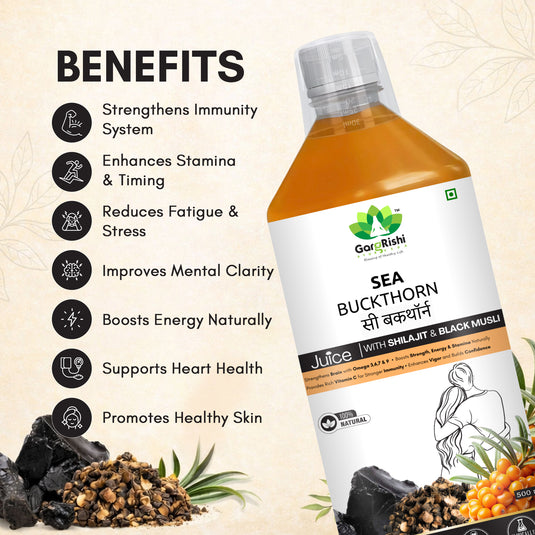 Sea Buckthorn with Shilajit & Black Musli – Boost Your Energy, Strength, and Stamina
