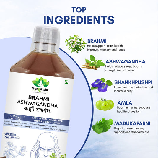 Brahmi Ashwagandha Juice – Ayurvedic Support for Mental Wellness