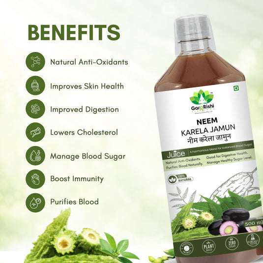 Neem Karela Jamun Juice – Healthy Blood Sugar Levels & Boost Immunity