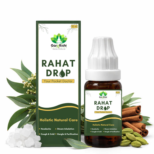 Rahat Drop for Headache, Cough Cold & Throat Relief | Ayurvedic Drops (10 ml)