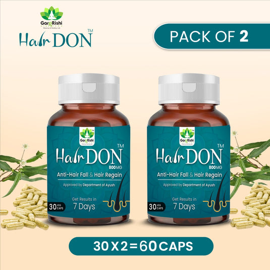Hair DON I Anti Hair Fall & Hair Regain Ayurvedic Medicine I No Side Effect I 100% Natural Ingredients Ext.I